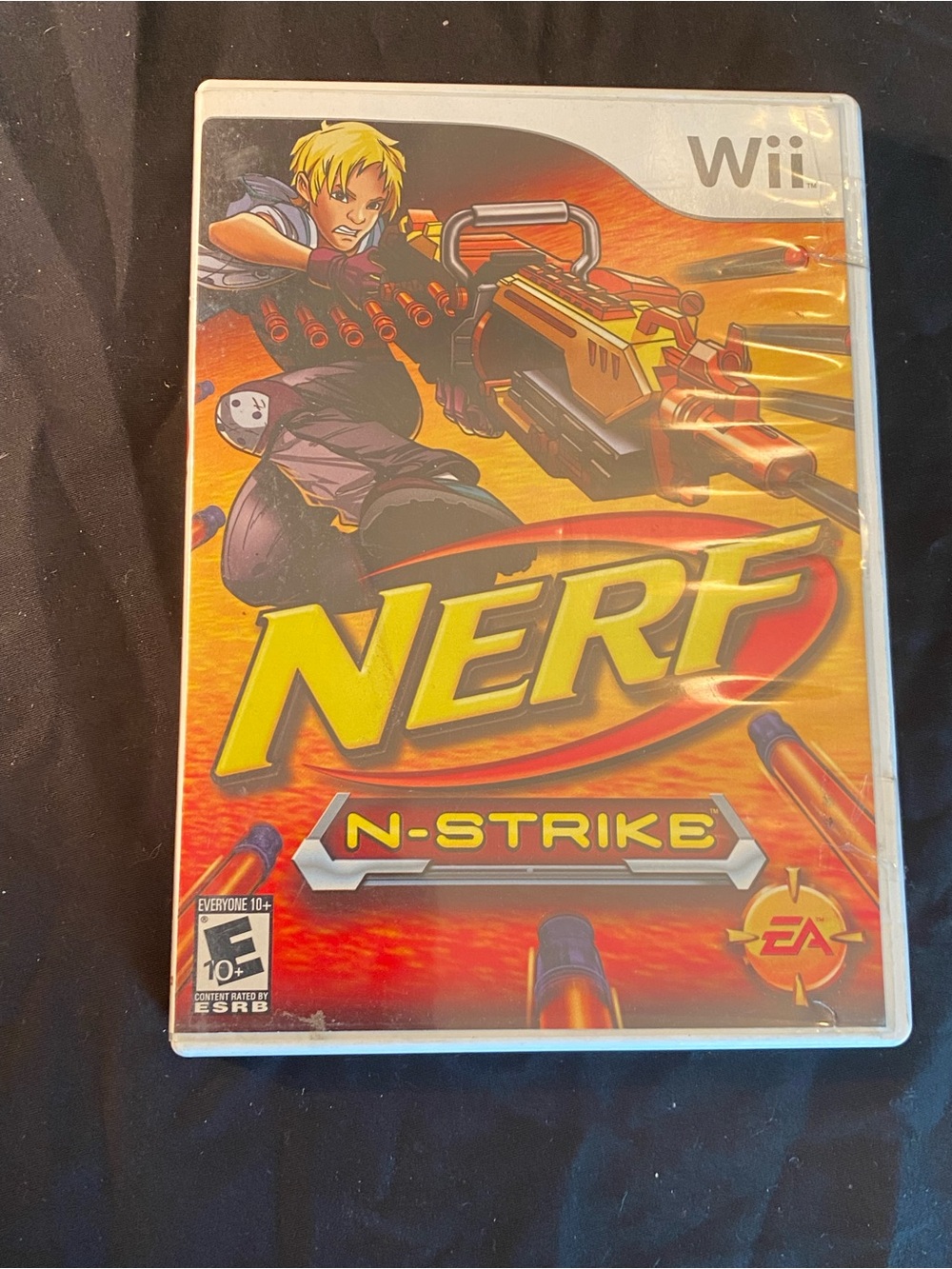 Nerf N-Strike Wii Game - Yellow and Orange Cover Art